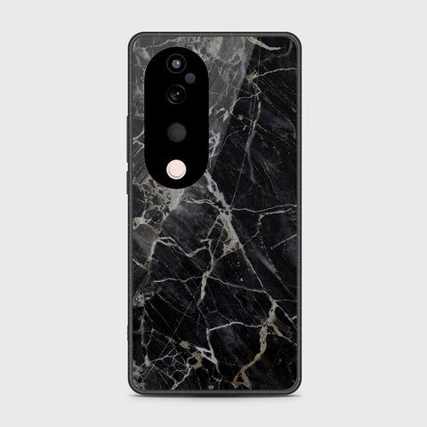 Vivo V40 Pro - Black Marble Series - HQ Premium Shine Durable Shatterproof Case