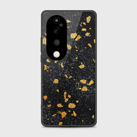 Vivo V40 Pro - Black Marble Series - HQ Premium Shine Durable Shatterproof Case