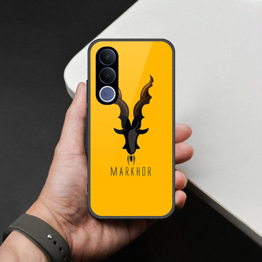 vivo V70 FE Cover - Markhor Series - HQ Ultra Shine Premium Infinity Glass Soft Silicon Borders Case