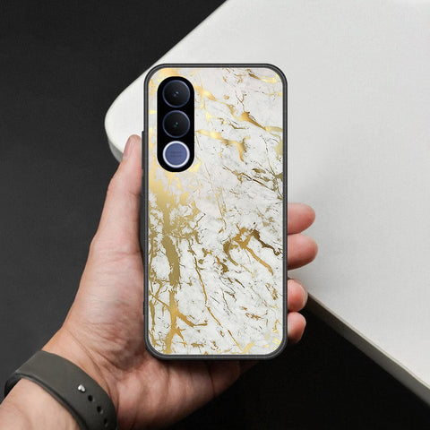 vivo V70 FE Cover - White Marble Series - HQ Premium Shine Durable Shatterproof Case