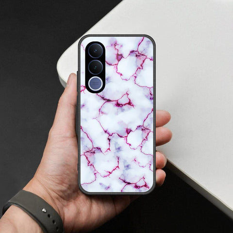 vivo V70 FE Cover - White Marble Series - HQ Premium Shine Durable Shatterproof Case