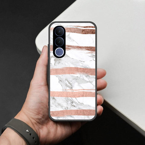 vivo V70 FE Cover - White Marble Series - HQ Premium Shine Durable Shatterproof Case