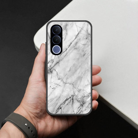 vivo V70 FE Cover - White Marble Series - HQ Premium Shine Durable Shatterproof Case