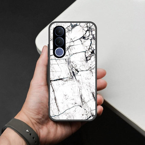 vivo V70 FE Cover - White Marble Series 2 - HQ Premium Shine Durable Shatterproof Case