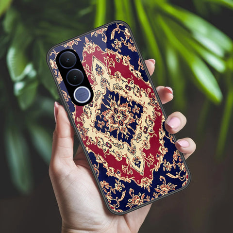 vivo V70 FE Cover - ONation Persian Rugs Series 2 - HQ Ultra Shine Premium Infinity Glass Soft Silicon Borders Case