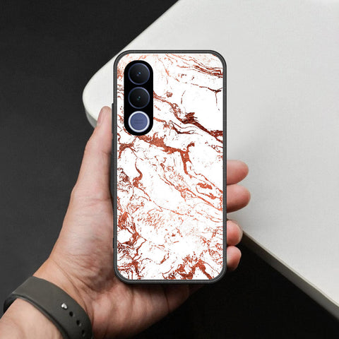 vivo V70 FE Cover - White Marble Series 2 - HQ Premium Shine Durable Shatterproof Case