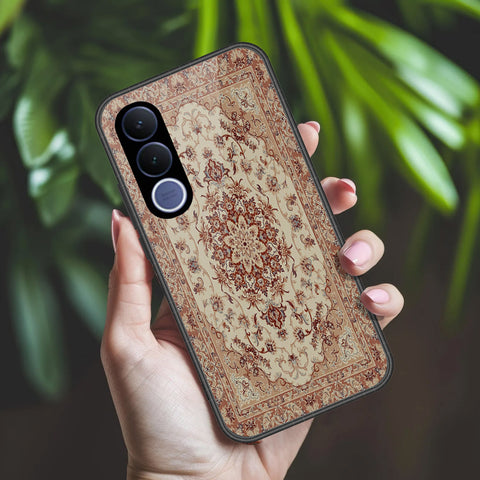 vivo V70 FE Cover - ONation Persian Rugs Series 2 - HQ Ultra Shine Premium Infinity Glass Soft Silicon Borders Case