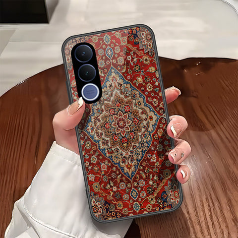 vivo V70 FE Cover - ONation Persian Rugs Series - HQ Ultra Shine Premium Infinity Glass Soft Silicon Borders Case