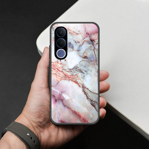 vivo V70 FE Cover - Colorful Marble Series - HQ Ultra Shine Premium Infinity Glass Soft Silicon Borders Case