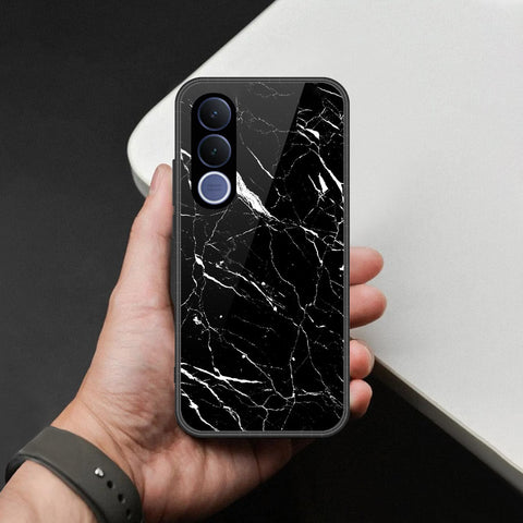 vivo V70 FE Cover - Black Marble Series - HQ Premium Shine Durable Shatterproof Case