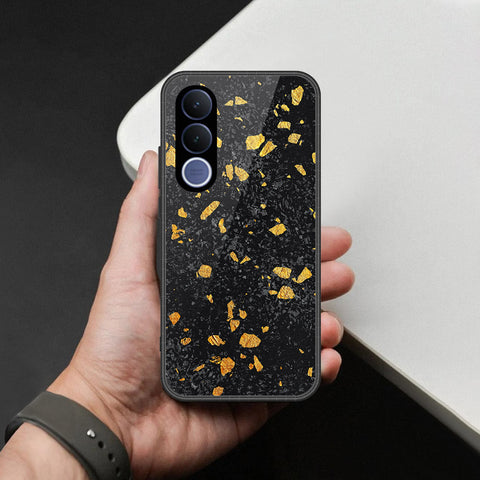 vivo V70 FE Cover - Black Marble Series - HQ Premium Shine Durable Shatterproof Case
