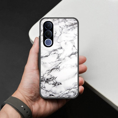 vivo V70 FE Cover - White Marble Series - HQ Premium Shine Durable Shatterproof Case