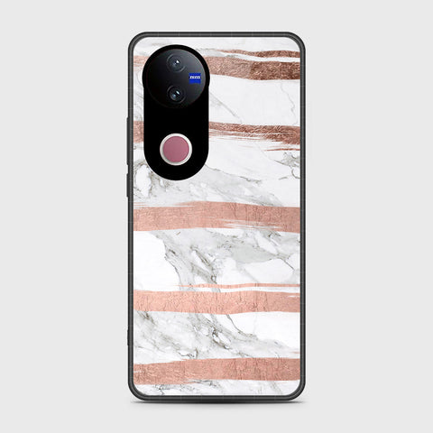 Vivo V50 - White Marble Series - HQ Premium Shine Durable Shatterproof Case