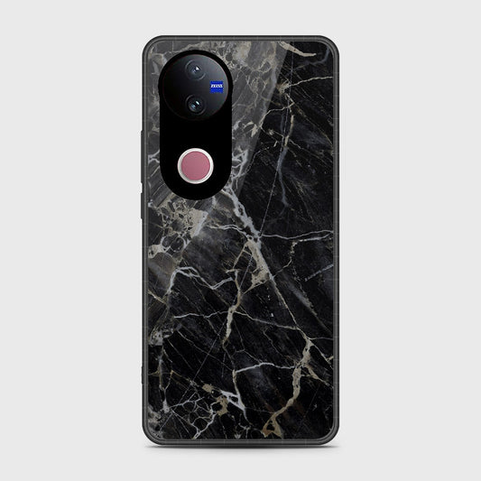 Vivo V50 - Black Marble Series - HQ Premium Shine Durable Shatterproof Case