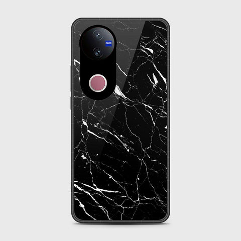 Vivo V50 - Black Marble Series - HQ Premium Shine Durable Shatterproof Case