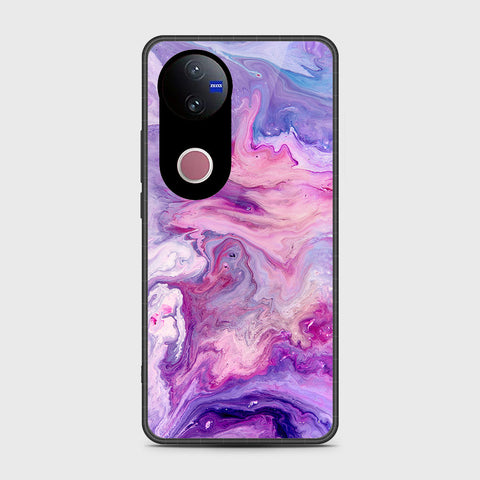 Vivo V50 - Colorful Marble Series - HQ Premium Shine Durable Shatterproof Case