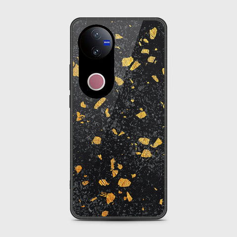 Vivo V50 - Black Marble Series - HQ Premium Shine Durable Shatterproof Case