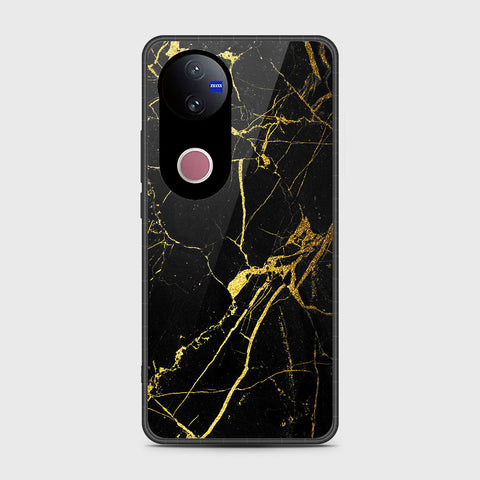 Vivo V50 - Black Marble Series - HQ Premium Shine Durable Shatterproof Case