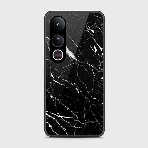 Vivo V50 Lite - Black Marble Series - HQ Premium Shine Durable Shatterproof Case