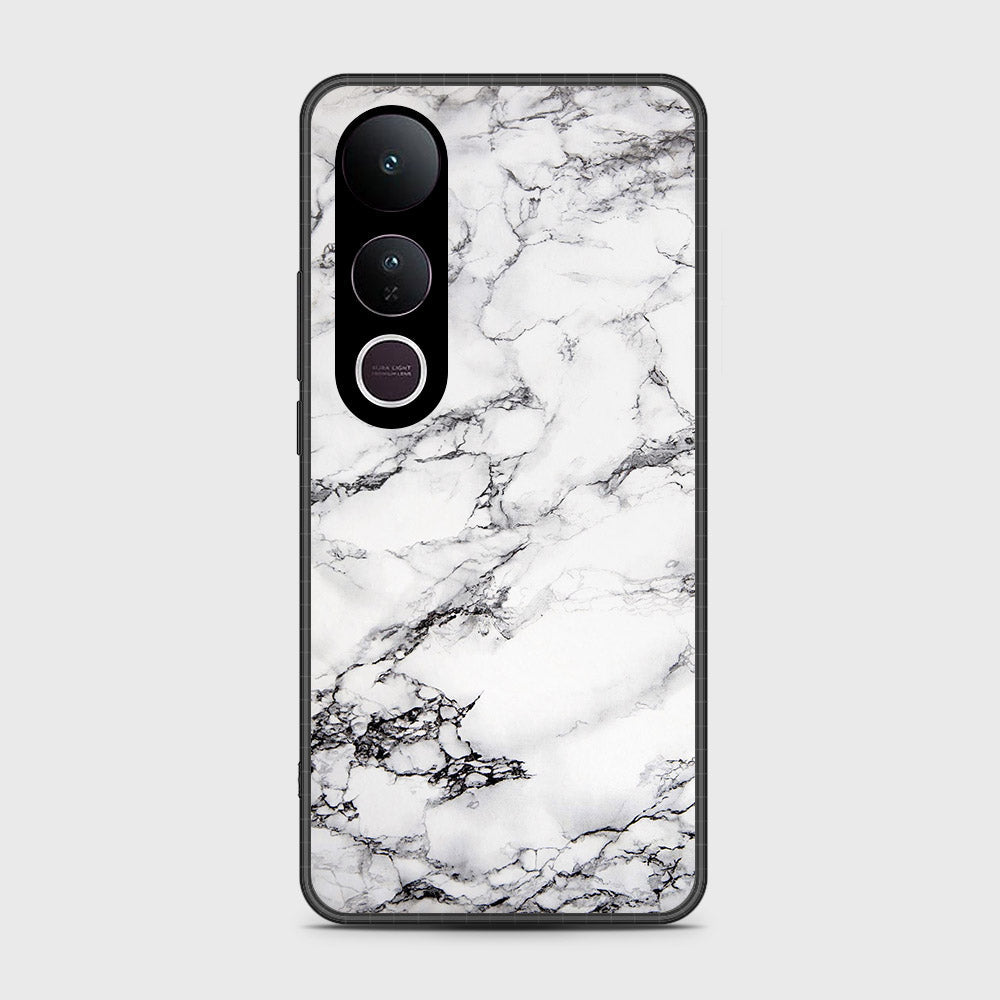 Vivo V50 Lite - White Marble Series - HQ Premium Shine Durable Shatterproof Case