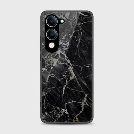 Vivo Y29s - Black Marble Series - HQ Premium Shine Durable Shatterproof Case
