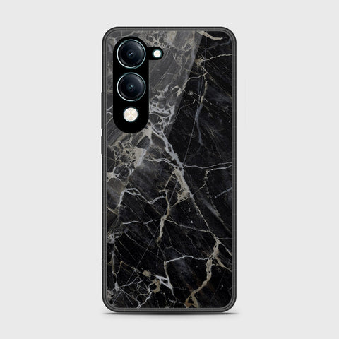 Vivo Y29s - Black Marble Series - HQ Premium Shine Durable Shatterproof Case
