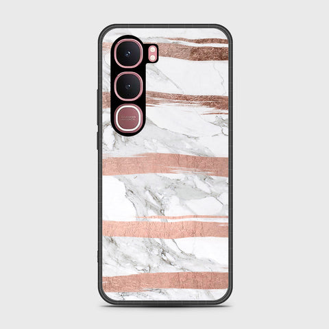 Vivo Y31 5G - White Marble Series - HQ Ultra Shine Premium Infinity Glass Soft Silicon Borders Case