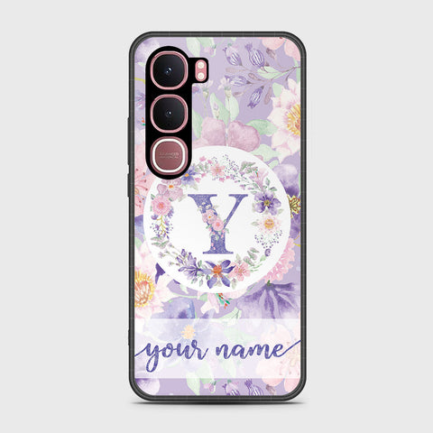 Vivo Y31 5G - Personalized Alphabet Series - HQ Ultra Shine Premium Infinity Glass Soft Silicon Borders Case