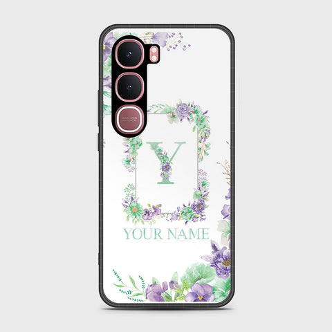 Vivo Y31 5G - Personalized Alphabet Series - HQ Ultra Shine Premium Infinity Glass Soft Silicon Borders Case