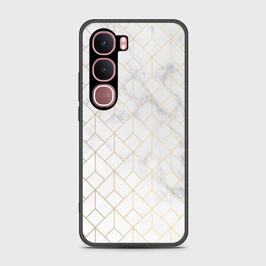 Vivo Y31 5G - White Marble Series 2 - HQ Ultra Shine Premium Infinity Glass Soft Silicon Borders Case