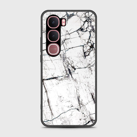 Vivo Y31 5G - White Marble Series 2 - HQ Ultra Shine Premium Infinity Glass Soft Silicon Borders Case