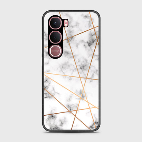 Vivo Y31 5G - White Marble Series 2 - HQ Ultra Shine Premium Infinity Glass Soft Silicon Borders Case