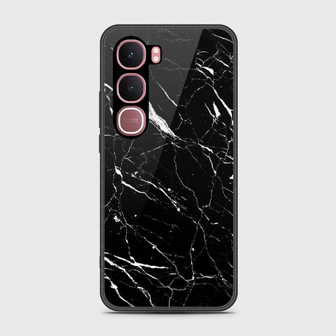 Vivo Y31 5G - Black Marble Series - HQ Ultra Shine Premium Infinity Glass Soft Silicon Borders Case
