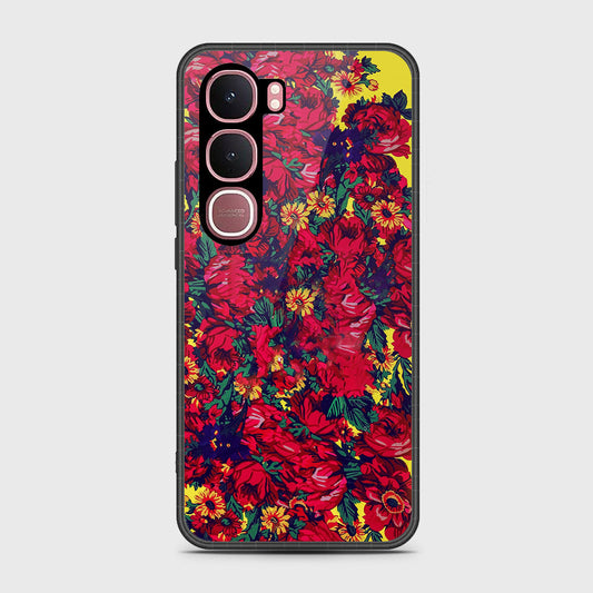 Vivo Y31 5G - Floral Series - HQ Ultra Shine Premium Infinity Glass Soft Silicon Borders Case