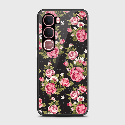 Vivo Y31 5G - Floral Series - HQ Ultra Shine Premium Infinity Glass Soft Silicon Borders Case