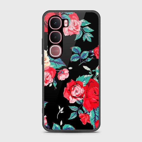 Vivo Y31 5G - Floral Series - HQ Ultra Shine Premium Infinity Glass Soft Silicon Borders Case