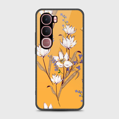 Vivo Y31 5G - Floral Series - HQ Ultra Shine Premium Infinity Glass Soft Silicon Borders Case