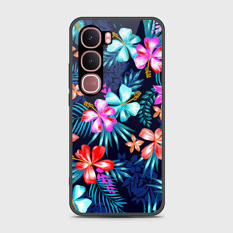 Vivo Y31 5G - Floral Series - HQ Ultra Shine Premium Infinity Glass Soft Silicon Borders Case