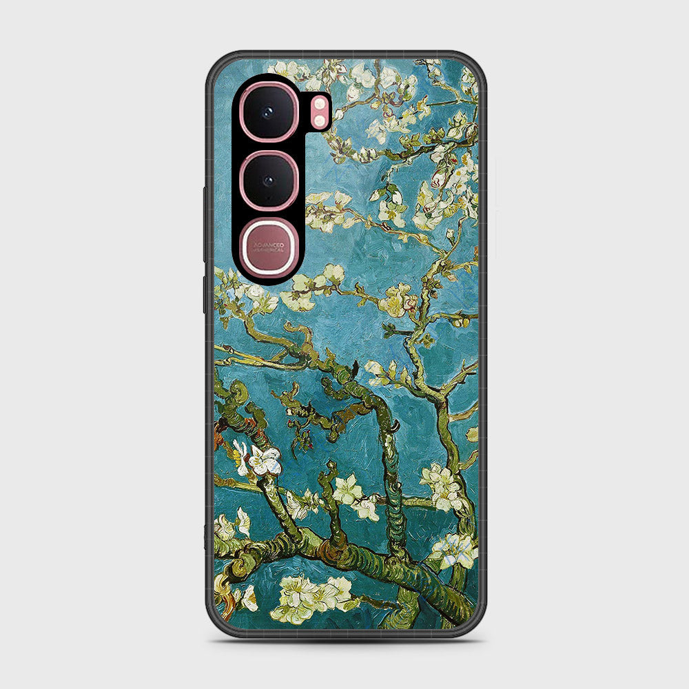 Vivo Y31 5G - Floral Series 2 - HQ Ultra Shine Premium Infinity Glass Soft Silicon Borders Case