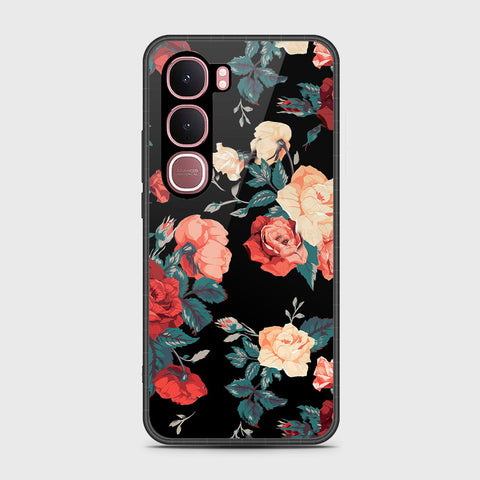 Vivo Y31 5G - Floral Series 2 - HQ Ultra Shine Premium Infinity Glass Soft Silicon Borders Case