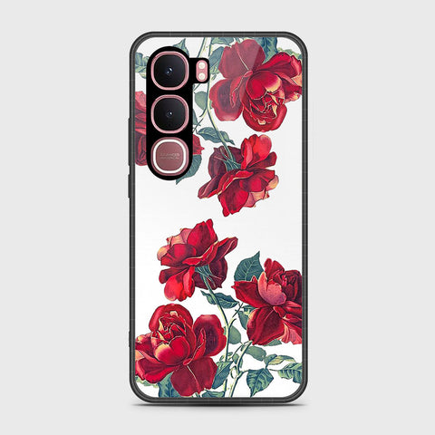 Vivo Y31 5G - Floral Series 2 - HQ Ultra Shine Premium Infinity Glass Soft Silicon Borders Case