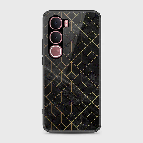 Vivo Y31 5G - Black Marble Series - HQ Ultra Shine Premium Infinity Glass Soft Silicon Borders Case