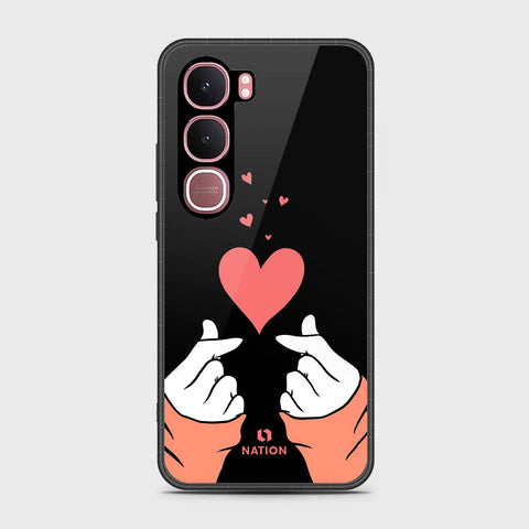 Vivo Y31 5G - Onation Heart Series - HQ Ultra Shine Premium Infinity Glass Soft Silicon Borders Case