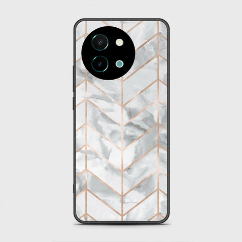 Vivo Y38 - White Marble Series 2 - HQ Premium Shine Durable Shatterproof Case