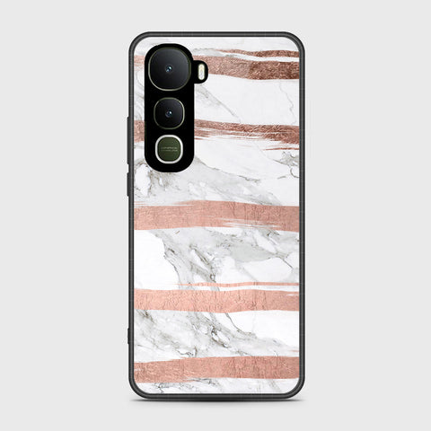 Vivo Y400 4G - White Marble Series - HQ Premium Shine Durable Shatterproof Case