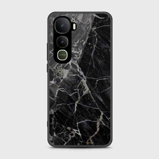 Vivo Y400 4G - Black Marble Series - HQ Premium Shine Durable Shatterproof Case