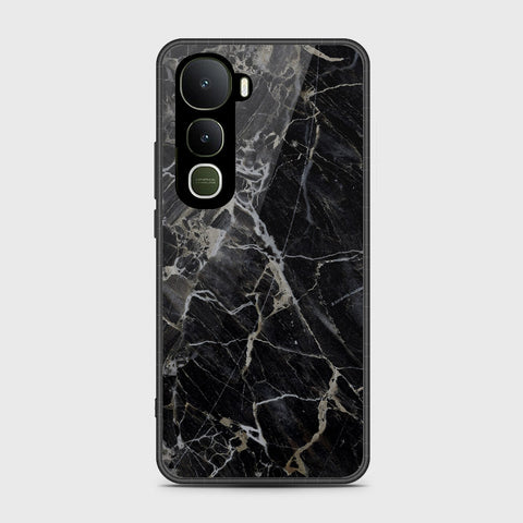 Vivo Y400 4G - Black Marble Series - HQ Premium Shine Durable Shatterproof Case
