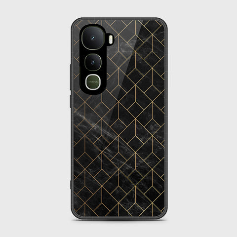 Vivo Y400 4G - Black Marble Series - HQ Premium Shine Durable Shatterproof Case