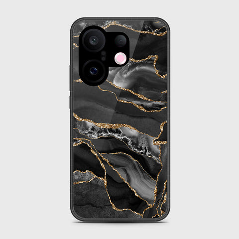 Vivo S30 Pro Mini - Black Marble Series - HQ Ultra Shine Durable Shatterproof Case