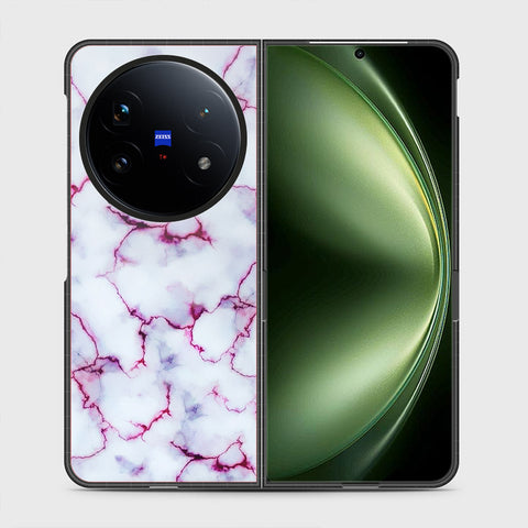 Vivo X Fold 5 - White Marble Series - HQ Ultra Shine Durable Shatterproof Case